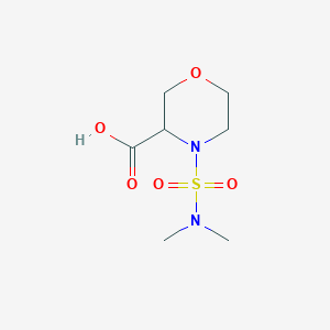 molecular formula C7H14N2O5S B1400128 4-(N,N-Dimethylsulfamoyl)morpholine-3-carboxylicacid CAS No. 1316218-55-9