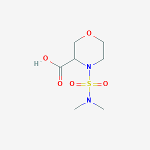 molecular formula C7H14N2O5S B1400128 4-(Dimethylsulfamoyl)morpholine-3-carboxylic acid CAS No. 1316218-55-9