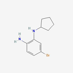molecular formula C11H15BrN2 B1400130 (2-Amino-5-bromophenyl)cyclopentylamine CAS No. 1231930-27-0