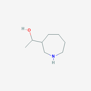 molecular formula C8H17NO B14001340 (1R)-1-(azepan-3-yl)ethanol 