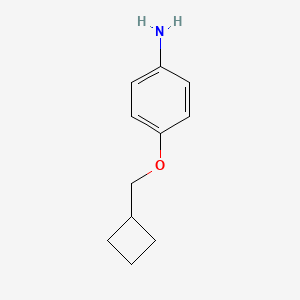 molecular formula C11H15NO B1400139 4-(Cyclobutylmethoxy)aniline CAS No. 1236764-07-0