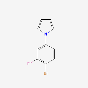 molecular formula C10H7BrFN B1400140 1-(4-Bromo-3-fluorophenyl)-1H-pyrrole CAS No. 1352213-98-9