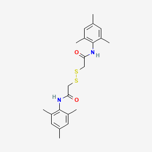 molecular formula C22H28N2O2S2 B14001403 N1-Mesityl-2-([2-(mesitylamino)-2-oxoethyl]dithio)acetamide 