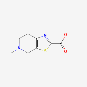 molecular formula C9H12N2O2S B14001411 Methyl 5-methyl-4,5,6,7-tetrahydrothiazolo[5,4-c]pyridine-2-carboxylate 