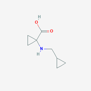 molecular formula C8H13NO2 B1400143 1-[(Cyclopropylmethyl)amino]cyclopropane-1-carboxylic acid CAS No. 1600452-33-2