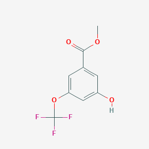 molecular formula C9H7F3O4 B14001505 Methyl 3-hydroxy-5-(trifluoromethoxy)benzoate 