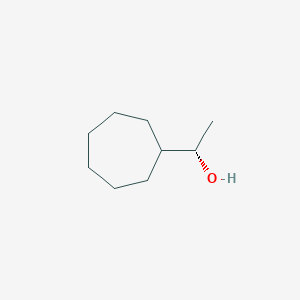 molecular formula C9H18O B1400151 (1S)-1-cycloheptylethan-1-ol CAS No. 1461689-19-9