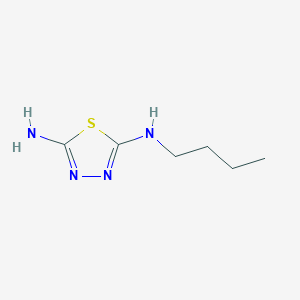 molecular formula C6H12N4S B14001512 N-Butyl-1,3,4-thiadiazole-2,5-diamine CAS No. 89774-01-6