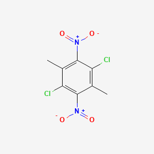 molecular formula C8H6Cl2N2O4 B14001528 Benzene, 1,4-dichloro-2,5-dimethyl-3,6-dinitro- CAS No. 40115-57-9