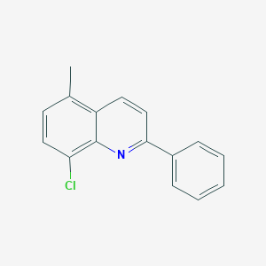 molecular formula C16H12ClN B14001536 8-Chloro-5-methyl-2-phenylquinoline CAS No. 25413-16-5
