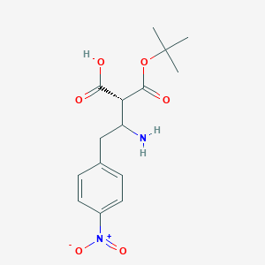 molecular formula C15H20N2O6 B14001545 (R)-N-(tert-Butoxycarbonyl)-3-amino-4-(4-nitrophenyl)butanoic acid 