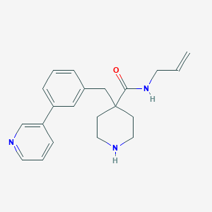 molecular formula C21H25N3O B1400156 4-(3-吡啶-3-基苄基)-哌啶-4-甲酰胺烯丙酯 CAS No. 1361111-80-9