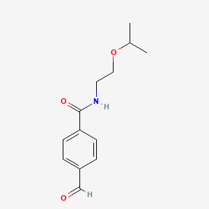 molecular formula C13H17NO3 B14001565 4-Formyl-N-(2-isopropoxyethyl)benzamide 
