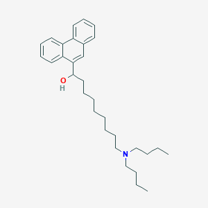 molecular formula C31H45NO B14001608 9-(Dibutylamino)-1-(phenanthren-9-yl)nonan-1-ol CAS No. 5429-98-1