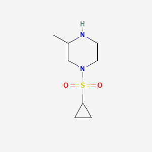 molecular formula C8H16N2O2S B1400163 1-(Cyclopropanesulfonyl)-3-methylpiperazine CAS No. 1477644-37-3