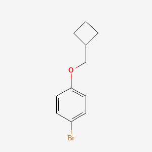 molecular formula C11H13BrO B1400164 1-Bromo-4-cyclobutylmethoxybenzene CAS No. 871829-46-8