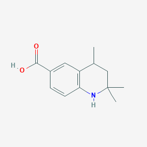 molecular formula C13H17NO2 B1400172 2,2,4-Trimethyl-1,2,3,4-tetrahydroquinoline-6-carboxylic acid CAS No. 1432312-58-7