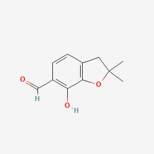 7-Hydroxy-2,2-dimethyl-2,3-dihydro-1-benzofuran-6-carbaldehyde