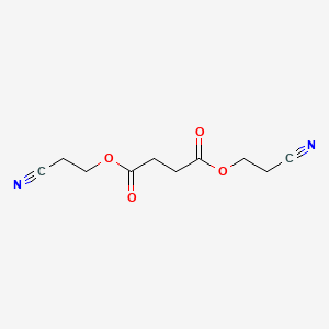 molecular formula C10H12N2O4 B14001756 Bis(2-cyanoethyl) butanedioate CAS No. 71228-07-4