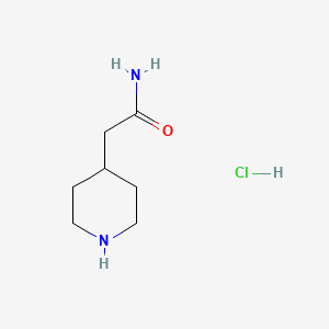 B1400182 2-(Piperidin-4-yl)acetamide hydrochloride CAS No. 1190194-62-7