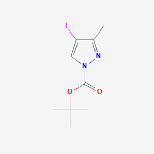 molecular formula C9H13IN2O2 B1400183 tert-Butyl 4-iodo-3-methyl-1H-pyrazole-1-carboxylate CAS No. 1269449-59-3