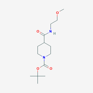 molecular formula C14H26N2O4 B14001839 Tert-butyl 4-[(2-methoxyethyl)carbamoyl]piperidine-1-carboxylate 
