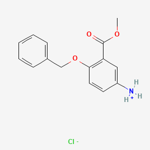 4-(Benzyloxy)-3-(methoxycarbonyl)benzenaminium chloride