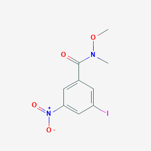 3-iodo-N-methoxy-N-methyl-5-nitrobenzamide