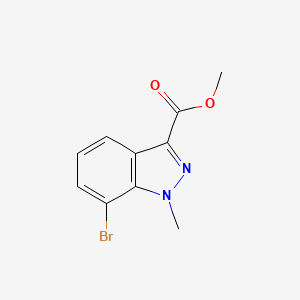 molecular formula C10H9BrN2O2 B14001899 Methyl 7-bromo-1-methyl-1H-indazole-3-carboxylate 