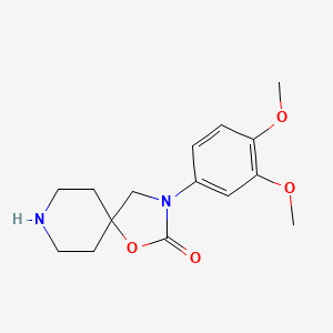 3-(3,4-Dimethoxyphenyl)-1-oxa-3,8-diazaspiro[4.5]decan-2-one