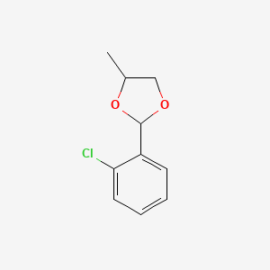 molecular formula C10H11ClO2 B14001946 2-(2-Chlorophenyl)-4-methyl-1,3-dioxolane CAS No. 6565-32-8