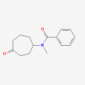 molecular formula C15H19NO2 B14001952 N-methyl-N-(4-oxocycloheptyl)benzamide CAS No. 60723-28-6