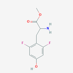 molecular formula C10H11F2NO3 B14001978 Methyl 2-amino-3-(2,6-difluoro-4-hydroxy-phenyl)propanoate 