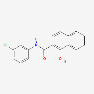 molecular formula C17H12ClNO2 B14002006 N-(3-chlorophenyl)-1-hydroxy-naphthalene-2-carboxamide CAS No. 50729-11-8