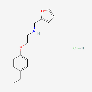 molecular formula C15H20ClNO2 B1400201 2-(4-Ethylphenoxy)-N-(2-furylmethyl)-1-ethanamine hydrochloride CAS No. 1357252-37-9