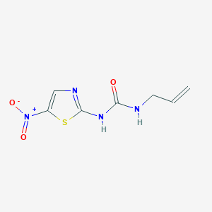 molecular formula C7H8N4O3S B14002012 N-(5-Nitro-1,3-thiazol-2-yl)-N'-prop-2-en-1-ylurea CAS No. 26173-34-2