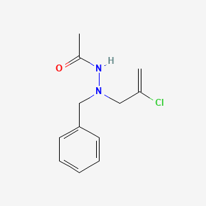 molecular formula C12H15ClN2O B14002026 N'-benzyl-N'-(2-chloroprop-2-enyl)acetohydrazide CAS No. 7696-79-9