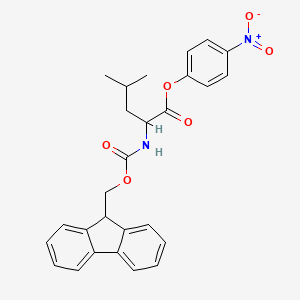 molecular formula C27H26N2O6 B14002030 N-Fmoc-L-leucine 4-Nitrophenyl Ester 
