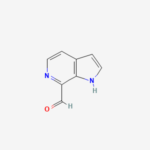 molecular formula C8H6N2O B1400207 1H-pyrrolo[2,3-c]pyridine-7-carbaldehyde CAS No. 1260385-31-6