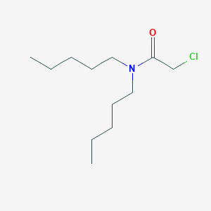 molecular formula C12H24ClNO B14002142 2-Chloro-n,n-dipentylacetamide CAS No. 2567-60-4