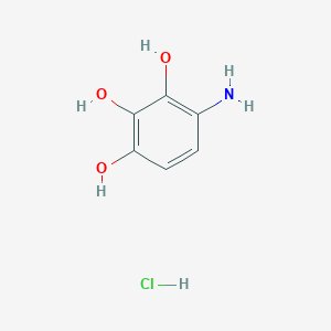 molecular formula C6H8ClNO3 B14002163 4-Aminobenzene-1,2,3-triol;hydrochloride CAS No. 7303-36-8