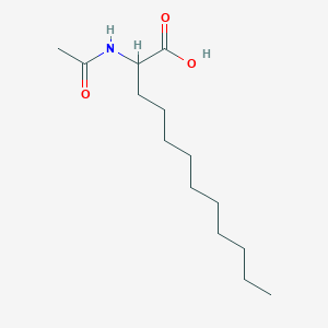 molecular formula C14H27NO3 B14002296 2-(Acetylamino)dodecanoic acid CAS No. 5440-47-1