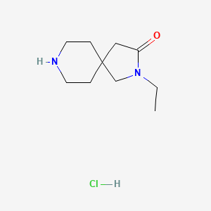 molecular formula C10H19ClN2O B1400234 2-Ethyl-2,8-diazaspiro[4.5]decan-3-one hydrochloride CAS No. 1380300-34-4