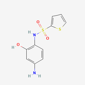 molecular formula C10H10N2O3S2 B14002342 N-(4-amino-2-hydroxyphenyl)thiophene-2-sulfonamide CAS No. 38880-73-8