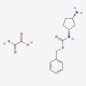benzyl N-[(1R,3S)-3-aminocyclopentyl]carbamate oxalate