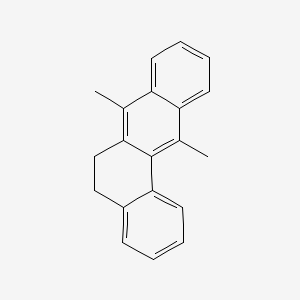 molecular formula C20H18 B14002382 BENZ(a)ANTHRACENE, 5,6-DIHYDRO-7,12-DIMETHYL- CAS No. 35281-29-9