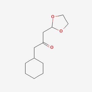 1-Cyclohexyl-3-(1,3-dioxolan-2-yl)-propan-2-one