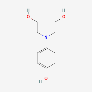 molecular formula C10H15NO3 B14002394 4-[Bis(2-hydroxyethyl)amino]phenol CAS No. 2198-51-8