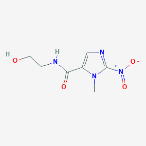 molecular formula C7H10N4O4 B14002415 N-(2-hydroxyethyl)-3-methyl-2-nitroimidazole-4-carboxamide CAS No. 82198-50-3