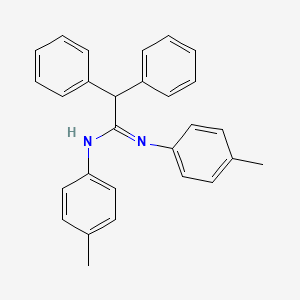 molecular formula C28H26N2 B14002451 N,N'-Bis(4-methylphenyl)(diphenyl)ethanimidamide CAS No. 4172-75-2